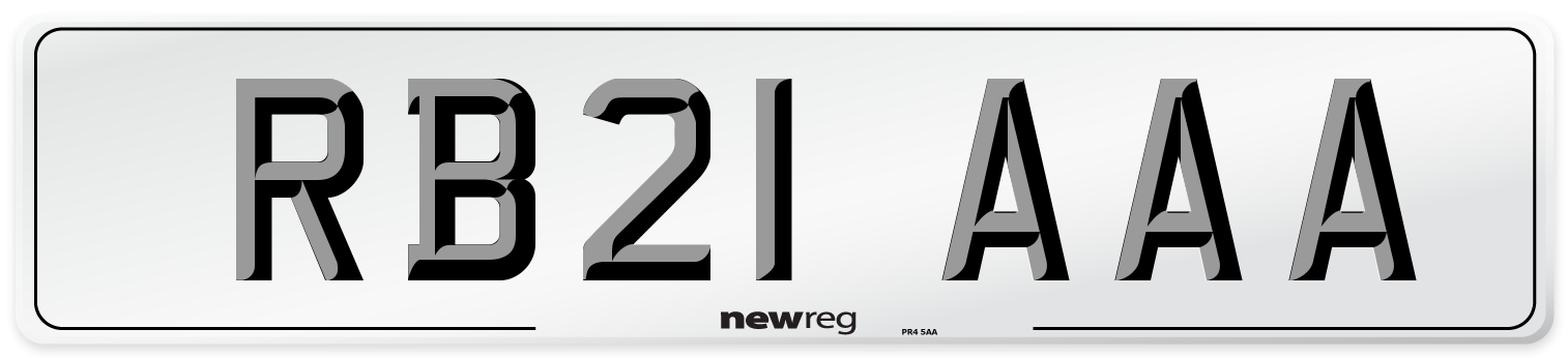 RB21 AAA Number Plate from New Reg